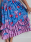 WH Kids Lavender Floral 3 Ruffle Dress