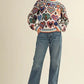 Heart Pattern Pullover Sweater