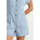 Relaxed Button Front Romper