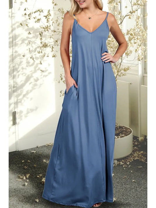 Summer Spaghetti Strap Maxi