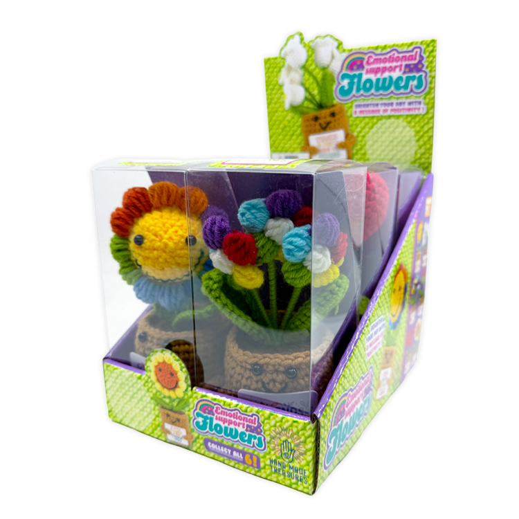 Emotional Support Crochet Plush Flowers Keepsake