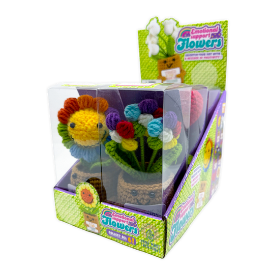 Emotional Support Crochet Plush Flowers Keepsake