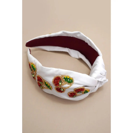 Sweet Like Cherry Seed Bead Headband