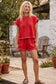 Game day Lounge Short Set - Scuba Contrast Stitch