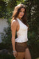 ALANA Plunging V-Neckline Halter Top