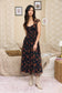 Floral Sweetheart Corset Midi Dress