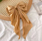 Elegant Silk Satin French Barrette Bow