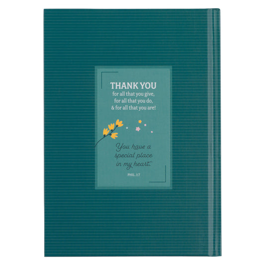 Blessings for a Great Teacher Hardcover Gift Book - Teal