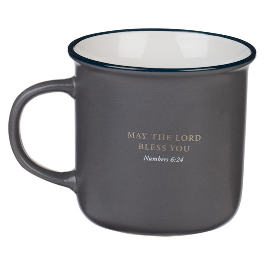 Great Pastor Gray Ceramic Mug Numbers 6:24