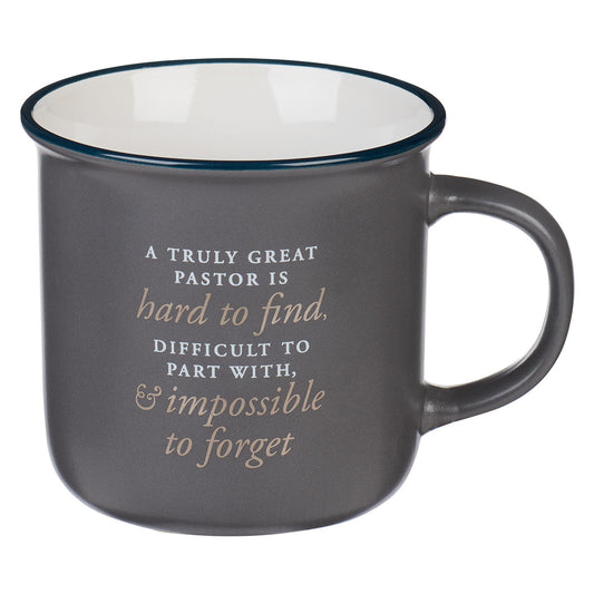 Great Pastor Gray Ceramic Mug Numbers 6:24