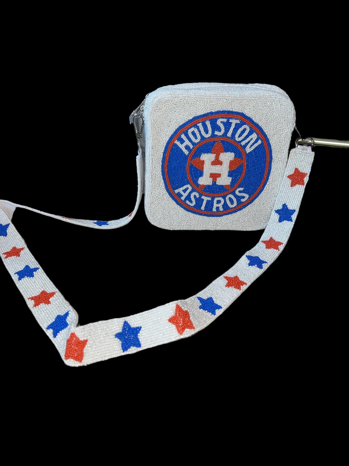 Game Day Beaded Box Bag - Astros