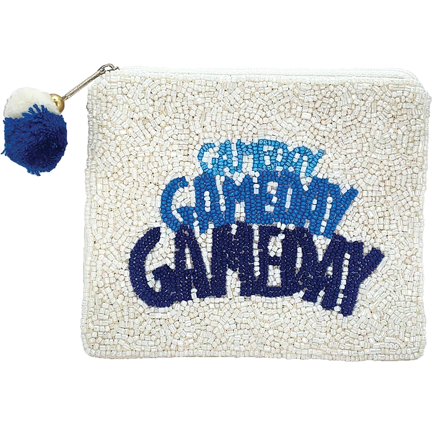 Game Day Triple Blue Coin Pouch