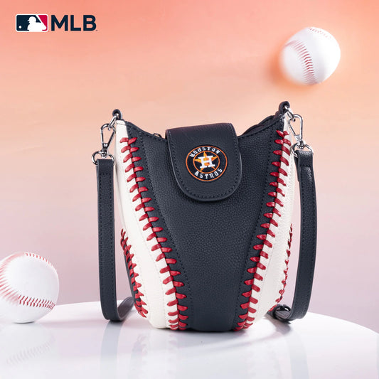 MLB Houston Astros Team Baseball Stitch Crossbody