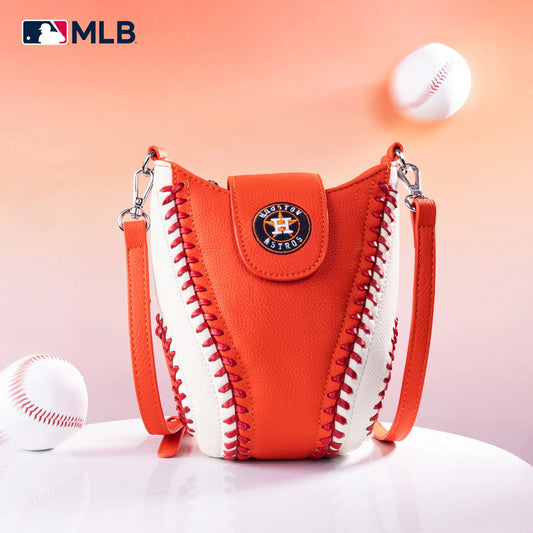 MLB Houston Astros Team Baseball Stitch Crossbody