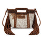 Wrangler Genuine Cowhide Top Handle Fringe Crossbody