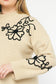 Plus Size Long Sleeve Knitted Mock Neck Sweater