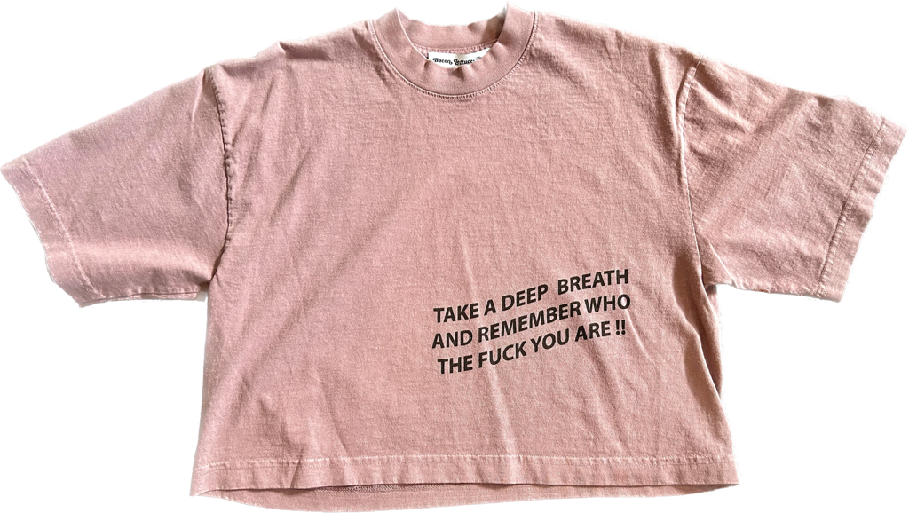 Take a Deep Breath Cropped Tee