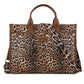 Wrangler Carry-All Large Tote Work Tote /Crossbody - Leopard