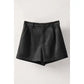 Faux Suede High Rise Shorts