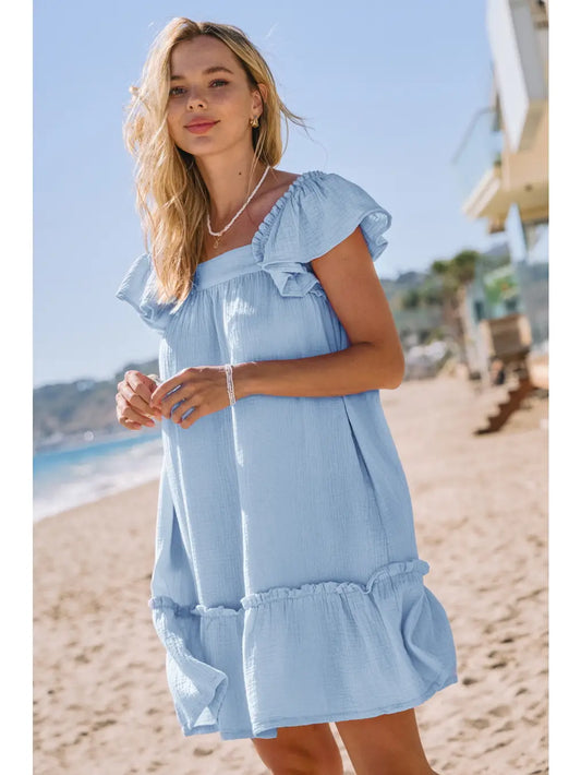 Cotton Gauze A Line Dress