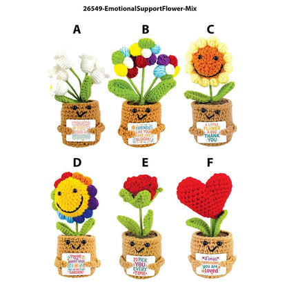 Emotional Support Crochet Plush Flowers Keepsake