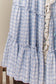 Romantic Checker Ruffle Cardigan