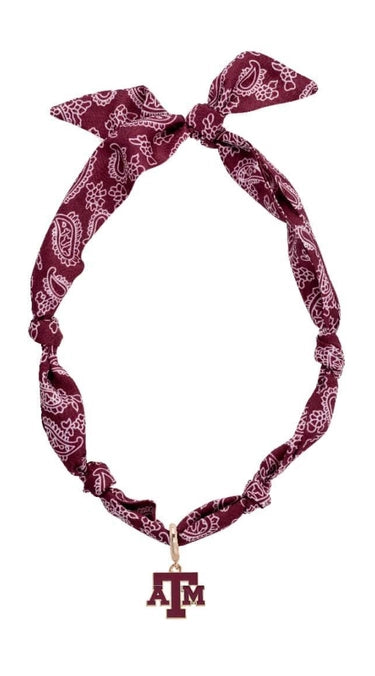 Texas A&M Aggies Logo Bandana Scarf Necklace