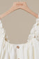 Ruffled Button Front Cropped Tank Top