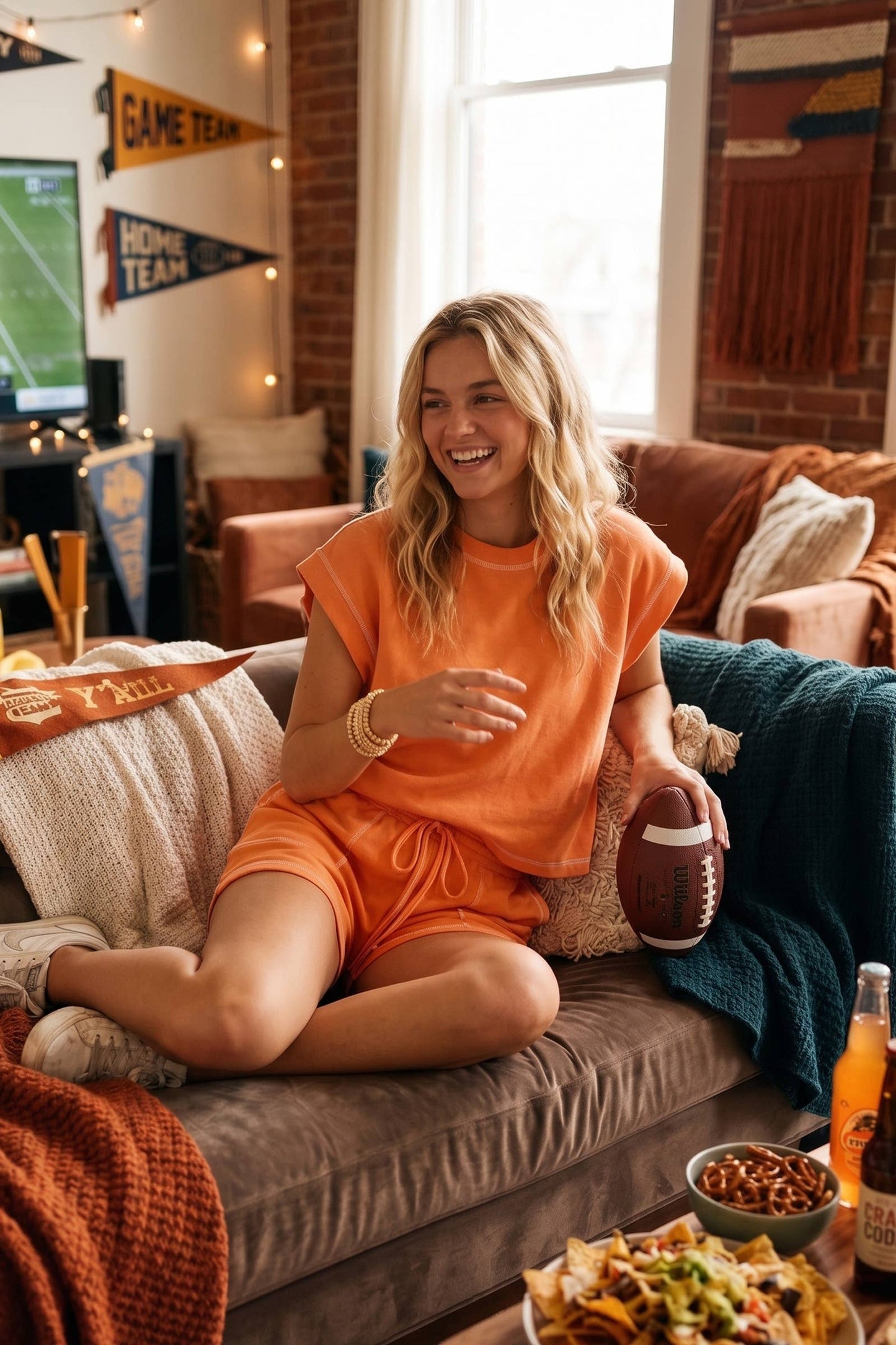 Game day Lounge Short Set - Scuba Contrast Stitch