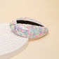 Pastels Sequins Top Knot headband