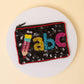 ABC Beaded Embroidered Coin Bag