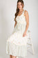 Floral Ruffled Tiered Midi