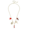 Texas Tech Red Raiders 18k Gold Plated Paper Mix Charm Collector Necklace