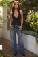 ALANA Plunging V-Neckline Halter Top