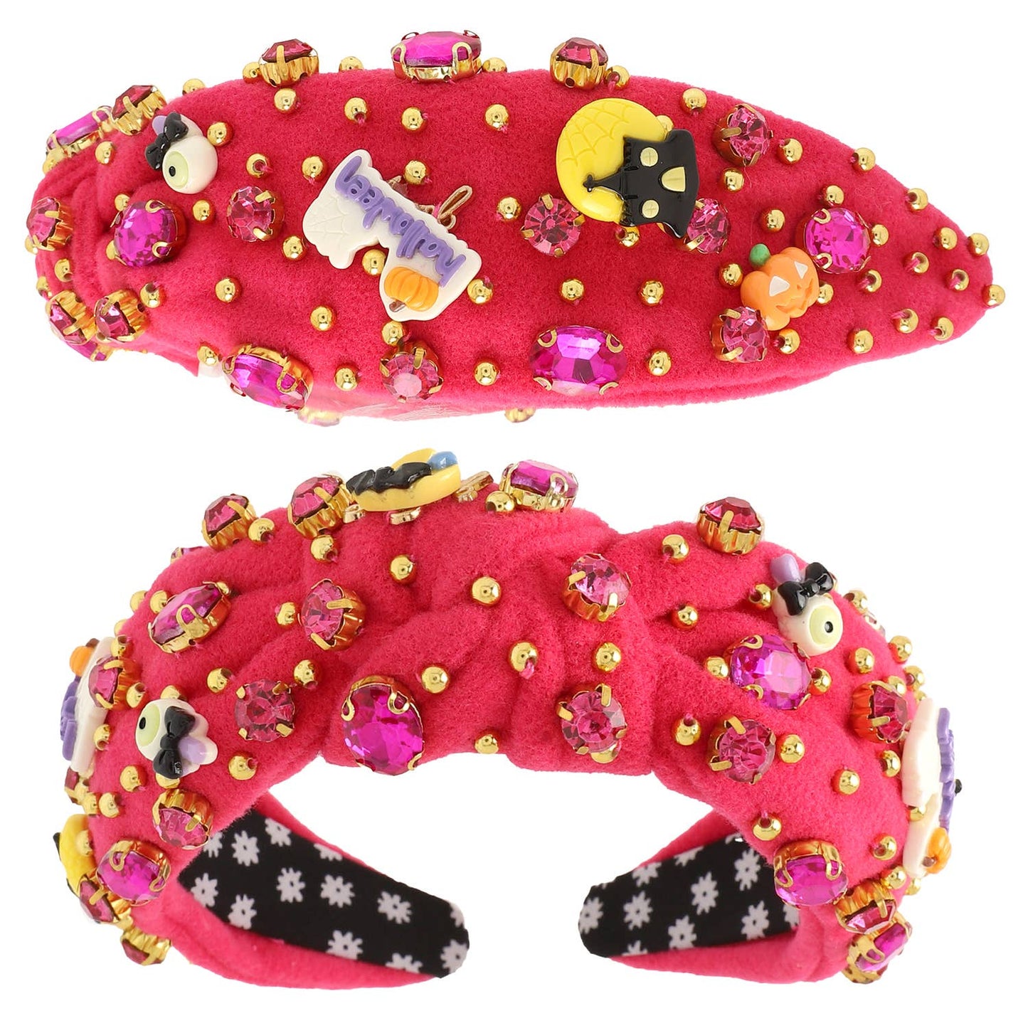 Halloween Themed Jeweled Knotted Headband