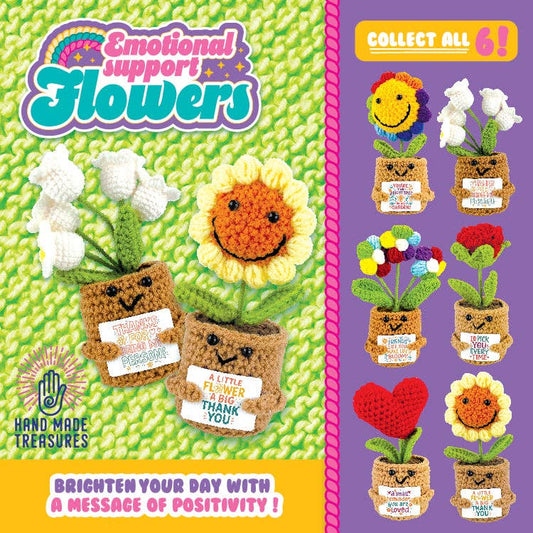 Emotional Support Crochet Plush Flowers Keepsake