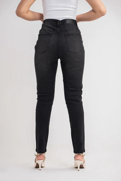 H&H Noah High Rise Slim Straight Fit Distressed Jeans