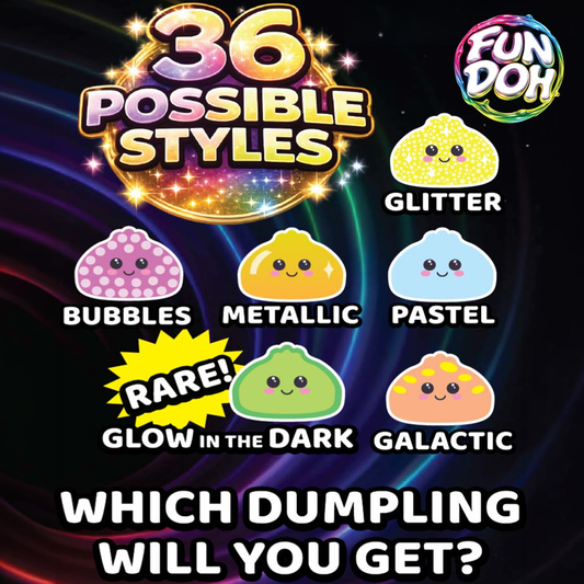 PRE ORDER NOW!! Fun Doh Mystery Dumpling Squishy - Ultra Rare Collection