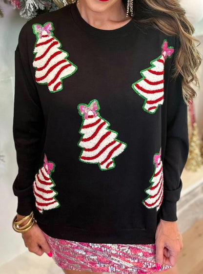 Christmas Tree Sequin Sweater
