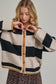 Everyday Cozy Fall Cardigan - Wide Stripe