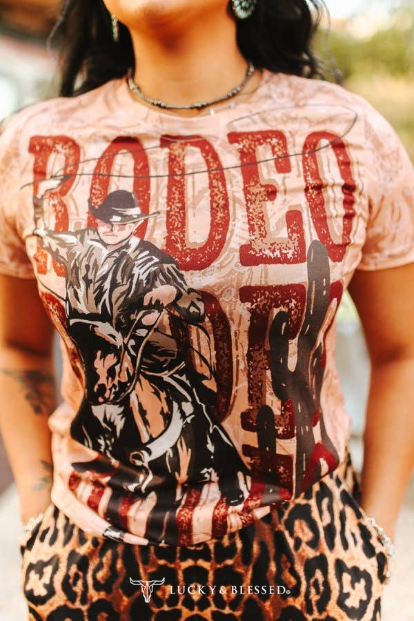 Rodeo Cowboy Printed Short Sleeve Shirt - L&B