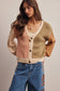 Color Block Knit Cardigan