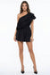 Ruffle Cold Shoulder Romper