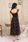 Floral Sweetheart Corset Midi Dress