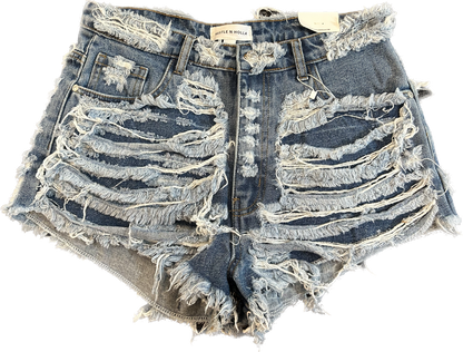 H&H Kaillyan Extreme Distressed Shorts