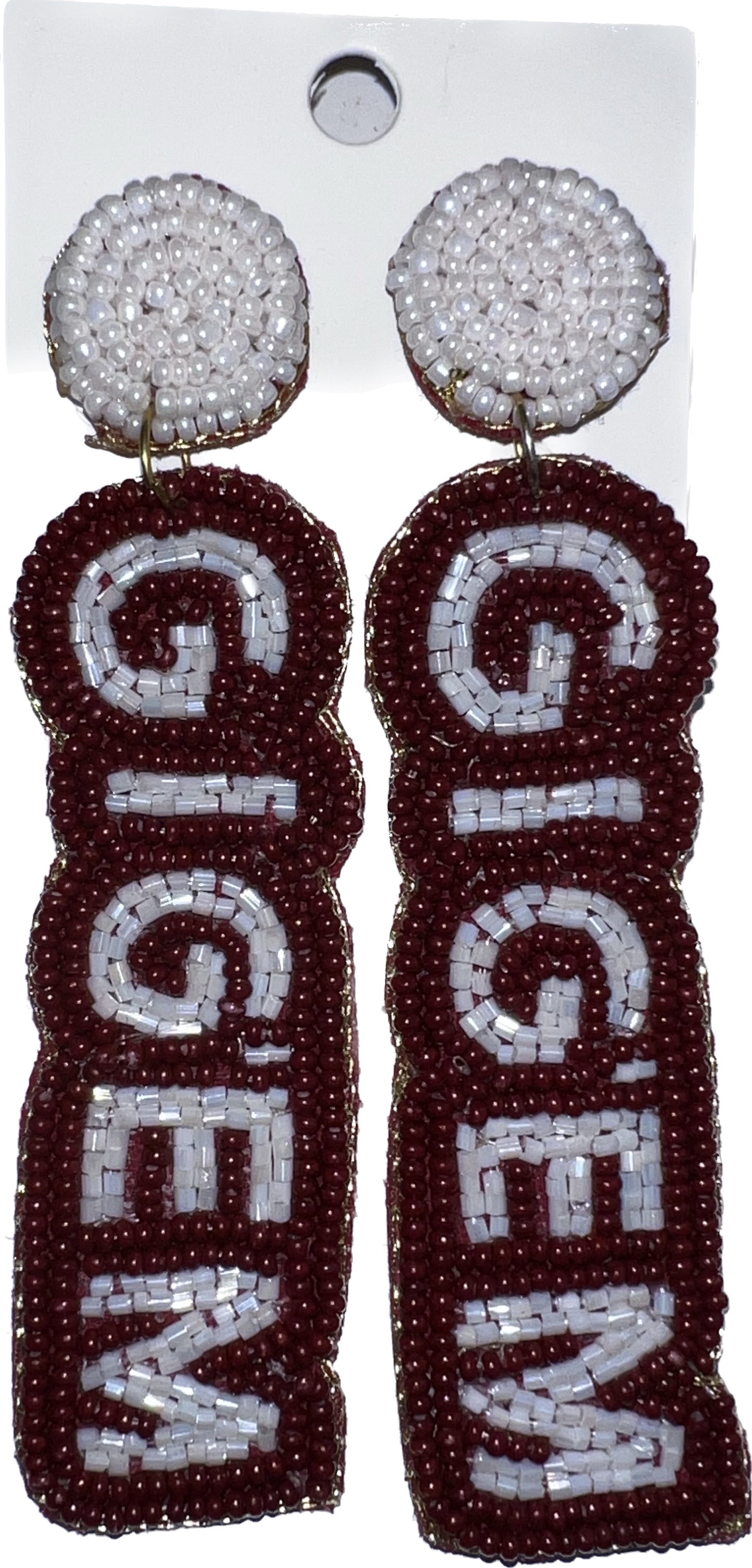 Gig’em Beaded Earrings